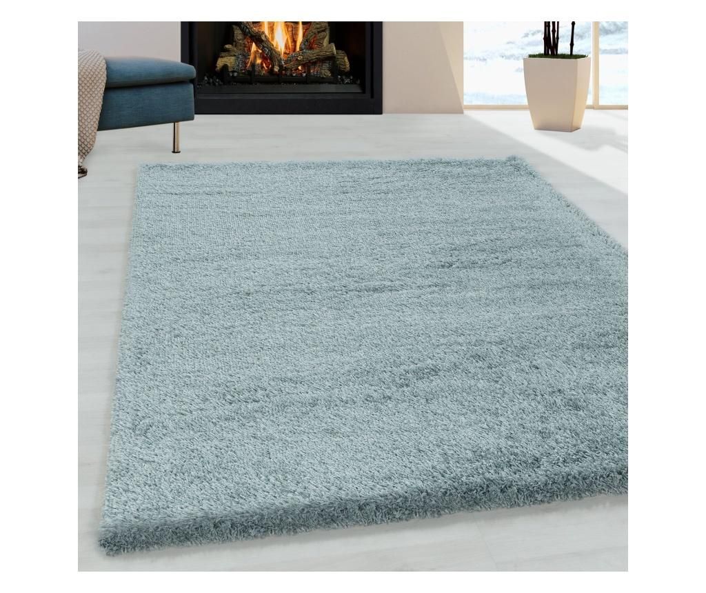 Covor Fluffy Blue 80×150 cm – Ayyildiz Carpet, Albastru Ayyildiz Carpet imagine 2022 caserolepolistiren.ro